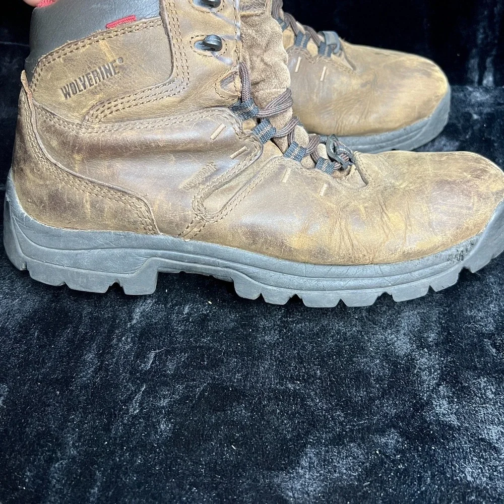 Wolverine Bonaventure W04417 Mens US 11.5 M Work Boots‎ Brown Leather Waterproof